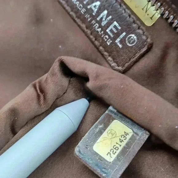 Chanel Travel  Line Brown Pouch - Picture 2 of 13
